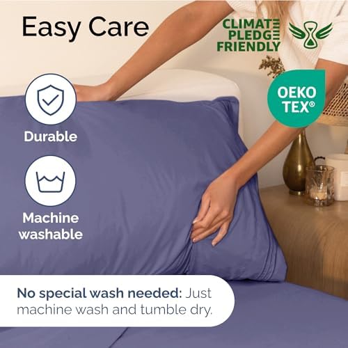 Twin Size 3 Piece Sheet Set - Ultra Soft & Cooling Sheets - French Violet