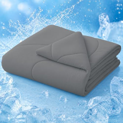 Cooling Comforter King Size Breathable Bamboo Summer Blanket