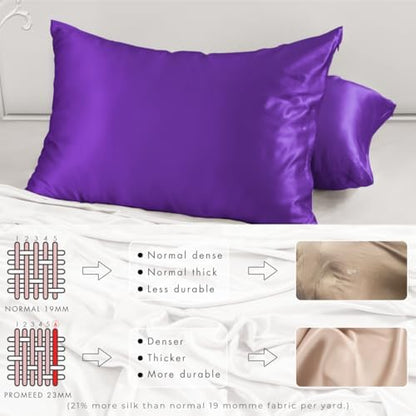 PROMEED 23 Momme 100% Mulberry Silk Pillowcase for Hair and Skin, Toddler