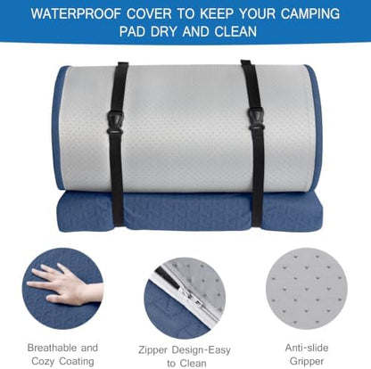Memory Foam Camping Pad 3 Inch Thick, Soft Sleeping Pad, Pad Only