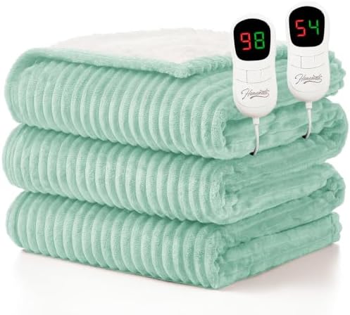 Homemate Electric Heated Heating Blanket Queen Size 84"x90" Dual Control