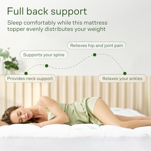 Niagara Sleep Solution Full Ultra Soft Mattress Topper — Back Pain Relief