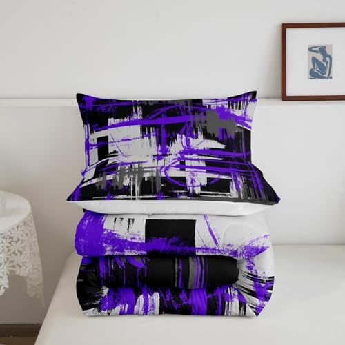 Feelyou Striped Comforter Set King Size Kids Boys Bedding
