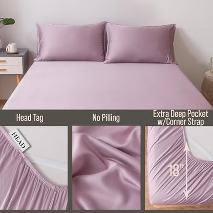 Bella Coterie | Luxury Bamboo Viscose Split King Size Fitted Sheet Only