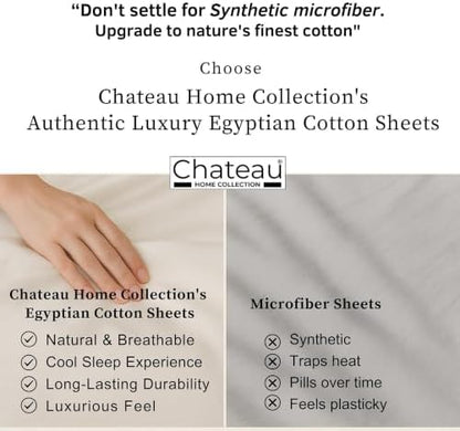 Cotton King Sheet Set, 400 Thread Count Bed Sheets King Size - Linen
