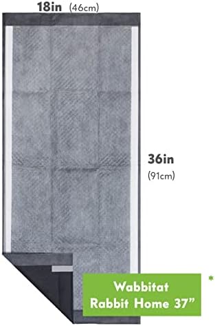 Paw Inspired Disposable Cage Liners, 36x18 Inch (Wabbitat 37), 16 ct