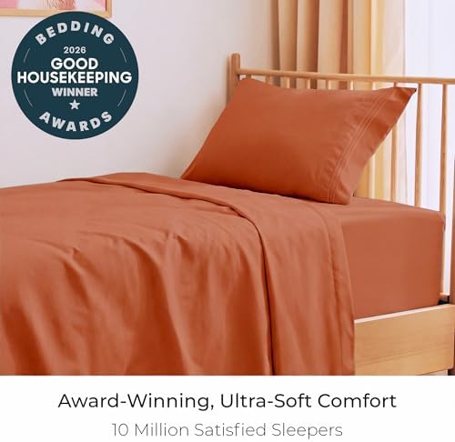 Mellanni Iconic 3-Piece, Ultra Soft Sheet Set (Twin, Terracotta)