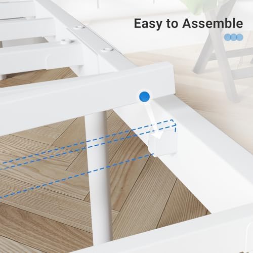 Avenco Metal Platform Bed Frame King Size with Classical Headboard and Footboard, 14 Inch, Under Bed Storage, Strong Metal Slats Support, Mattress Foundation, No Box Spring Needed