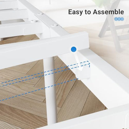 Avenco Metal Platform Bed Frame King Size with Classical Headboard and Footboard, 14 Inch, Under Bed Storage, Strong Metal Slats Support, Mattress Foundation, No Box Spring Needed
