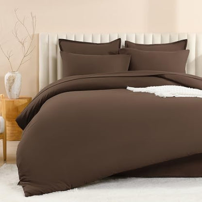 Litanika Brown Super King Plus Comforter with Sheets - 7 Pcs Bed in a Bag