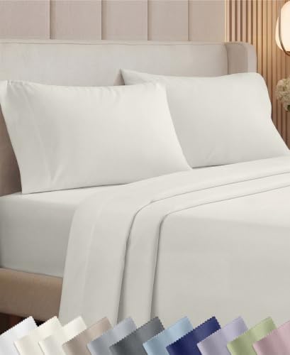 California Design Den 1000 Thread Count Cotton Bed Sheets Queen Set