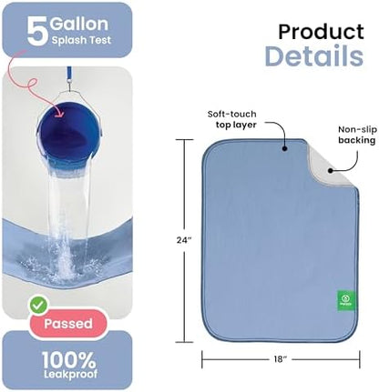 IMPROVIA® Washable Underpads, Heavy Absorbency Reusable Incontinence Pads