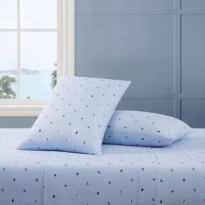 Tommy Hilfiger - Queen Size Sheet Set with Fitted Sheet & Pillowcases