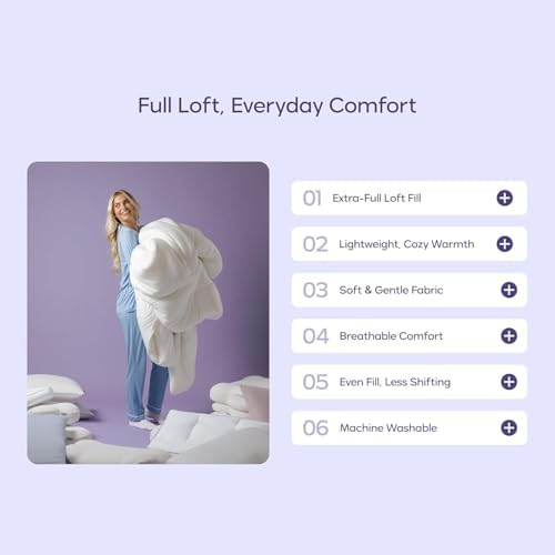 Mellow Marshmellow Comforter, Oeko-TEX Fabric (Gray, Twin/Twin XL)