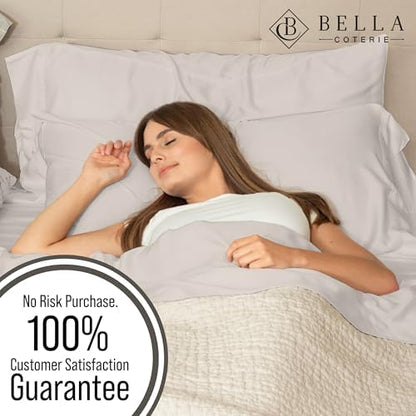 Bella Coterie | Luxury Bamboo Viscose Queen Size Fitted Sheet Only
