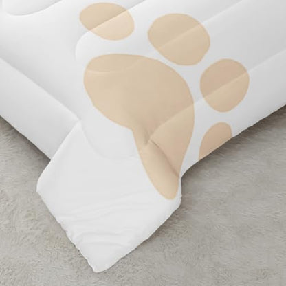 Nttopship Lovers Cat Comforter Bedding Set with 2 Pillowcase Twin Size Cartoon Cat Comforter Set for Kids Boys Girls Bedroom Decor