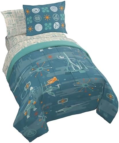 Marvel Fantastic Four Full Size Comforter Set 7 Piece Bedding, Blue