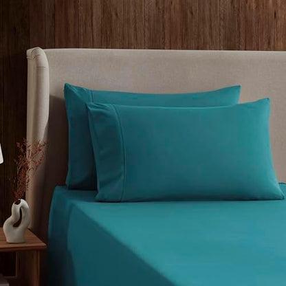 Nestl Twin XL Sheet Set - Bed Sheets - Teal - 3-Piece Deep Pocket