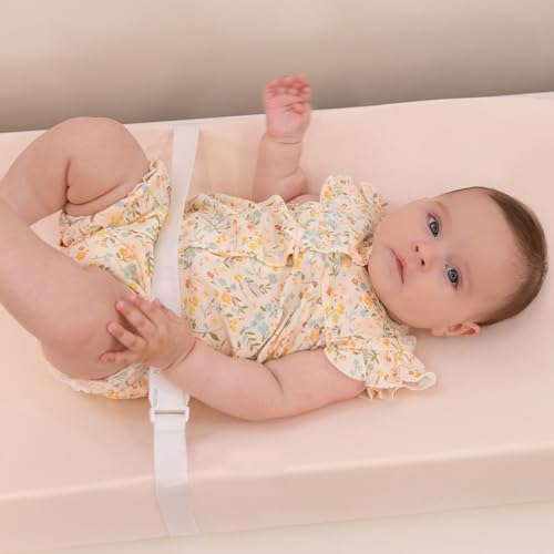 Baby Changing Pad Cover Girl, 100% Cotton Changing Table Sheets, 2 Pack Changing Table Covers, 32"x16" x 8" Diaper Changing Pad Cover Girl, Oeko-TEX Certified (Floral Pink Changing PadCover)