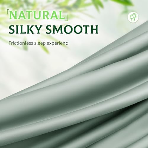 SONORO KATE 100% Viscose Derived from Bamboo_Sheets, Extra Deep Pocket,4PC