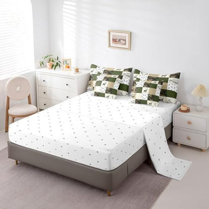 Feelyou Wild Deer 7 Piece Bedding Set Queen Size for Kids Teens