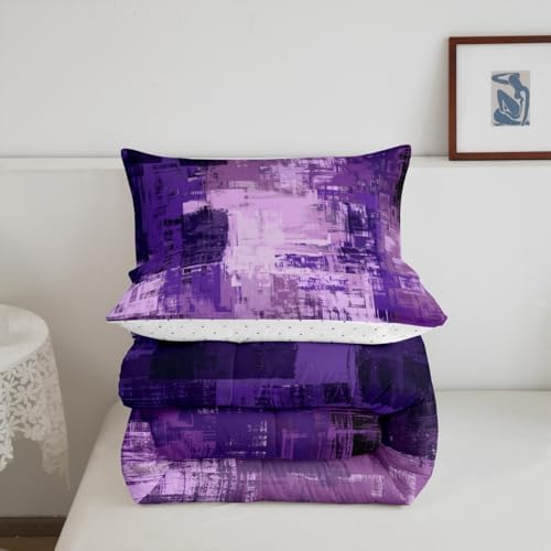 Feelyou Buffalo Check Ombre Comforter Set King Size Kids Duvet