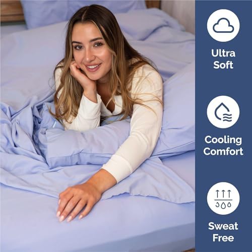 Cal King 6 Piece Bed Sheet Set - Breathable & Cooling Sheets - Lavender