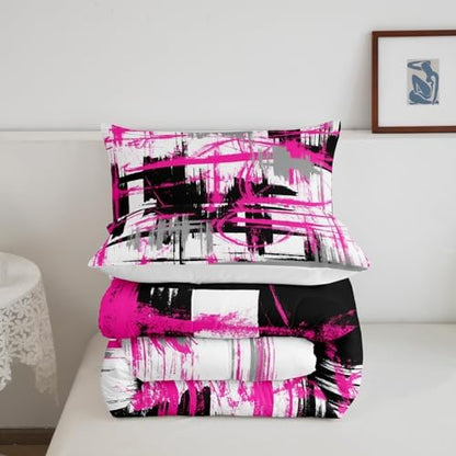 Feelyou Striped Comforter Set King Size Kids Boys Bedding
