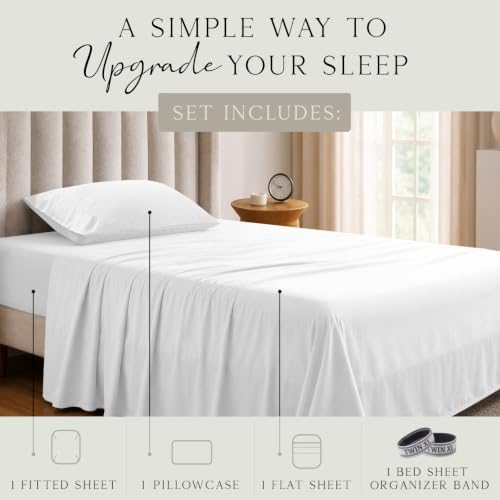 KARISSA MAE Luxury Bamboo Viscose Twin XL Size Sheet Set