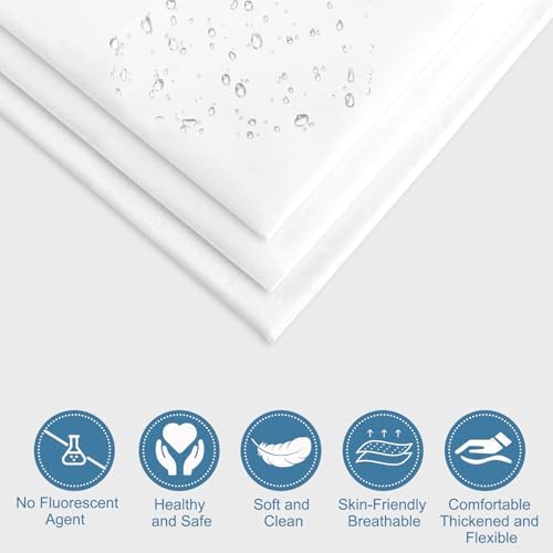 4pcs Superior Disposable Travel Bedset Ready-to-Use Large Size Bed Linens Including One Bedsheet, One Quilt Cover, Two Pillowcases, Portable Bedding Set Breathable for Hotel Camping Trip Hospital