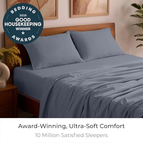 Mellanni Iconic 4-Piece, Ultra Soft Sheet Set (Full, Mineral Gray)