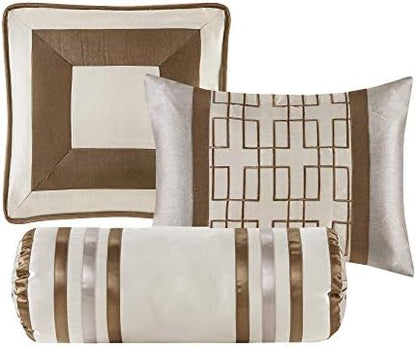 Madison Park Deluxe Hotel Style Comforter Set, 7PC Queen Bedding Set