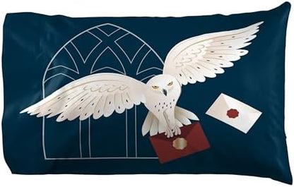 Jay Franco Kids Sheet Set with Fitted, Flat Sheets & Pillow Cover - Ultra-Soft Bedding with Pillowcase for Room Decor, Multi - Harry Potter, 3 Piece Twin