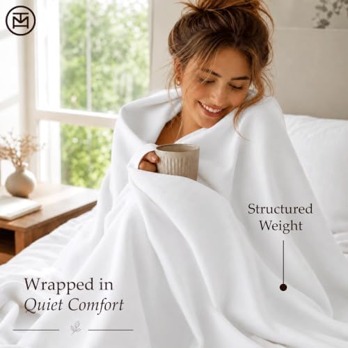 Threadmill 600 Thread Count Cotton King Sheet Set, Sateen, White, 4-Piece
