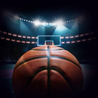 Erosebridal 3D Basketball 7 Piece Bedding Set King Size,Sports Theme Bed in a Bag,Basketball Game Bed Set Includes Comforter, Sheet Set, Pillowcases & Pillow Covers All Season Bedroom Decor