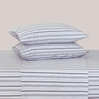 Feather & Stitch 100% Cotton Sateen 500 TC Full Size Bed Sheet Set