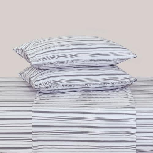 Feather & Stitch 100% Cotton Sateen 500 TC King Size Bed Sheet Set