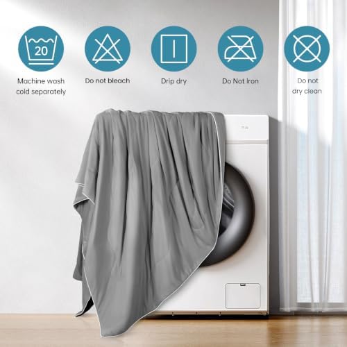 EASELAND Cooling Comforter Queen, Upgraded Double-Sided Q-MAX 0.45+