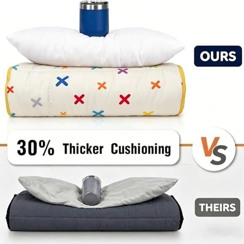 Primlect Toddler Nap Mat with Pillow, Thickened Extra Large Sleeping Bag