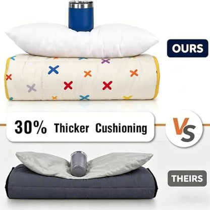 Primlect Toddler Nap Mat with Pillow, Thickened Extra Large Sleeping Bag