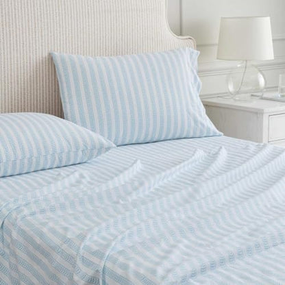 Martha Stewart - Twin Size Sheet Set with Fitted Sheet & Pillowcase