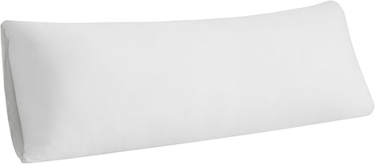 Stretchy Body Pillow Case Cover - Jersey Knit Long Pillowcase for Body Pillow, 1 Pack - Envelope Closure & Skin-Friendly, Soft and Breathable for Sleeping, 20"x54", White