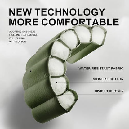 Sleeping Bags for Adults Teens, 4 Season Camping Sleeping Bag Waterproof,Machine Washable Backpacking Gear for Cool Weather,Outdoor Tent Hiking Hunting,with Compression Sack,86.6x31.5