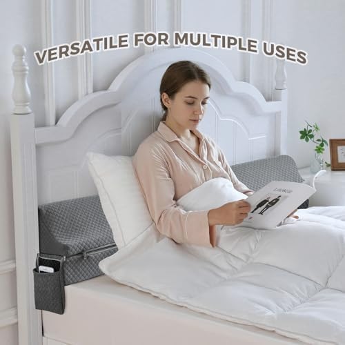 Bed Wedge Gap Filler Twin Size, Wedge Pillow for Headboard Gap, 39×10×6 in