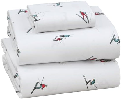RUVANTI Flannel Sheets Twin XL Size, Flurry Friends