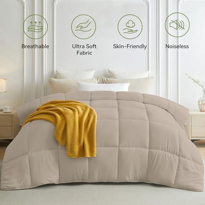 L LOVSOUL King Comforter Down Alternative Duvet Insert, 106x90IN