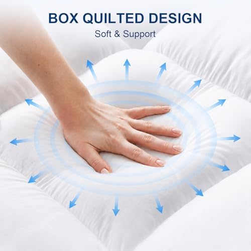 Twin XL Mattress Topper, 900 GSM High-Fill Design, Fuller & Plusher Feel