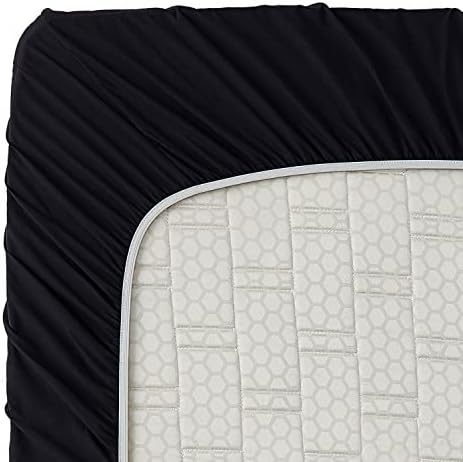 Clara Clark Bed Sheets, Premier 1800 Series 4 Piece Bed Sheet Set, Deep Pocket, Wrinkle, Fade, Stain Resistant, Luxury Soft Bedding Sheets & Pillowcases, Full, Black