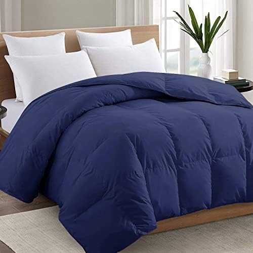 TEXARTIST King Comforter, All Season Down Alternative Navy Duvet Insert
