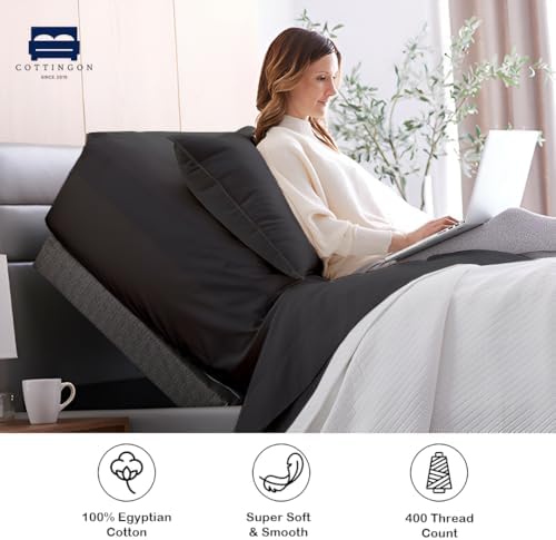 1 PC Top Split King Fitted Sheet for Adjustable beds, 34" Split, Dark Grey